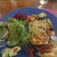 Vegetable tart at Gira Sol in Tomar