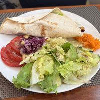 Tofu wrap  at Gira Sol in Tomar