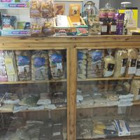 Nuts, seeds, breads, pasta's & chocolate at Sattva in Bogota