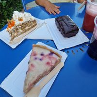 Cakes and juices at Bakery Pucón in Pucon