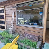 Bakery entrance at Bakery Pucón in Pucon