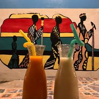 Mango juice and Guava juice at King Jamaica  in Aswan