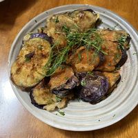 Crispy eggplant   at Barn & Co in Balnarring