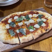 Margherita pizza with vegan bocconcini    at Barn & Co in Balnarring