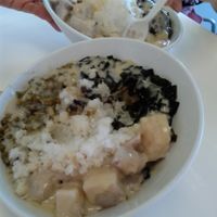 choose your own toppings, like tea jelly, mochi, taro, green bean at Happiness Cafe in San Jose