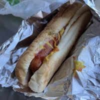 Vegan hot dog!  at Happiness Cafe in San Jose