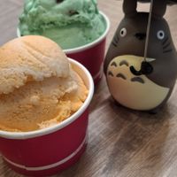 Orange Vanilla Ice Cream, Pistachio Ice Cream at Happiness Cafe in San Jose
