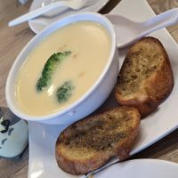 Corn Soup at Happiness Cafe in San Jose