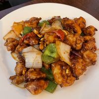 Kung pao chicken. Yum!!   at Vegan Plate in Chicago