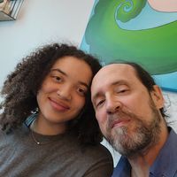 Me and my sweetie at Vegan Plate in Chicago