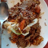 Fried Rice w/ extra Beef at Vegan Plate in Chicago