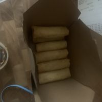 Spring rolls  at Vegan Plate in Chicago