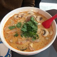 Tom yom goong ramen! at Vegan Plate in Chicago