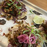 Mushroom tacos   at Hwb in Narberth