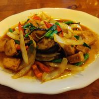 Basil Eggplant with Tofu at Thai Origin in Allentown