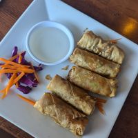 Crispy Veggie Spring Rolls at Thai Origin in Allentown