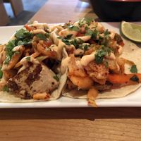 Korean Tacos W tofu    at Yum Yum Noodle Bar in Woodstock