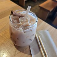 Vegan Chai Tea made with coconut milk at Yum Yum Noodle Bar in Woodstock