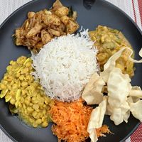 Curry and rice mix   at Taste of Ceylon in Luang Prabang