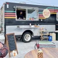 Cute truck with an awesome place to gather, even in the winter! at The Wylde Beet in Hailey