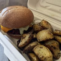 Beet burger  at The Wylde Beet in Hailey