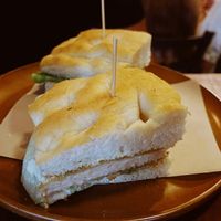 Crunchy focaccia  at don Fred in Newtown