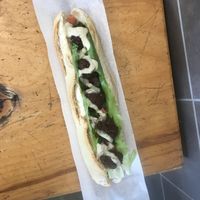 Falafel baguette  at Jono's Kitchen in Rose Bay