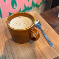 Flat whitee  at Vegetiger オヤサイキッチン  TORAYA VEGETIGER SECOND-ROOM in Nagoya