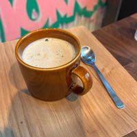 Flat white   at Vegetiger オヤサイキッチン  TORAYA VEGETIGER SECOND-ROOM in Nagoya