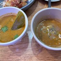Tom Yum Nam Khon Soup and Mexican Organic Lentil Soup  at Vegetiger オヤサイキッチン  TORAYA VEGETIGER SECOND-ROOM in Nagoya