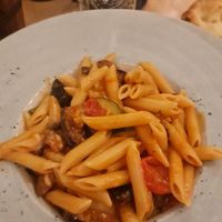 Vegan Pennete alla Campagnola at La Dolce Tavola in Rugby