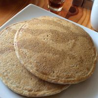 Vegan and gluten free pancakes at Dolce in Kingston