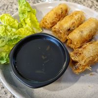Laced spring rolls at Authentic Thai in Nelson Bay