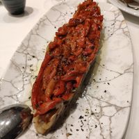 Tostada con verduras grilladas at Restaurant Dársena in Alicante