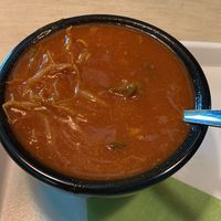 Tomato soup with sprouts   at Restaurant Educatorium in Utrecht