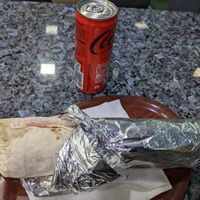 Seitan Dürüm (7€) with cola zerio (2€) - 4/5. at Kaplan Döner - Prenzlauer Berg in Berlin