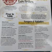 Menu they currently offer at The Unicorn Tavern in Grand Haven