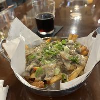 Mushroom poutine  at The Unicorn Tavern in Grand Haven