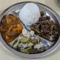 Combo meal for 150 PHP, sooooo good at Vegan Options in Quezon City