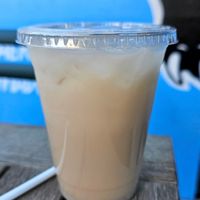 Coconut horchata 🥥 at Rico Rico Vegano in Oakland