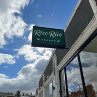Outside at Rico Rico Vegano in Oakland