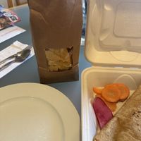 Giant bag of chips  at Rico Rico Vegano in Oakland