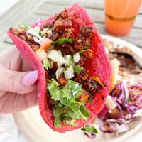 Soyrizo tacos   at Rico Rico Vegano in Oakland