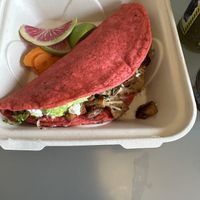 Vegan Chicken Quesadilla   at Rico Rico Vegano in Oakland