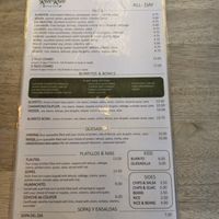 Menu at Rico Rico Vegano in Oakland