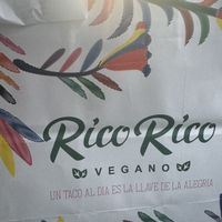 Love the bags!   at Rico Rico Vegano in Oakland
