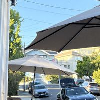 Outside seating beautiful evening. Oakland ca.   at Rico Rico Vegano in Oakland