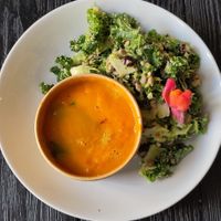 Soup and salad at Simply Son Braho in Mallorca