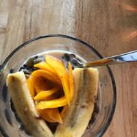 Sticky black rice bowl  at Living Food Lab Canggu in Canggu