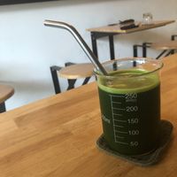 Celery and cucumber juice  at Living Food Lab Canggu in Canggu